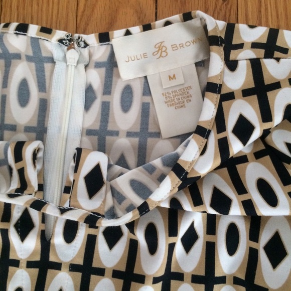 Julie Brown Dress Sz M - Picture 6 of 7